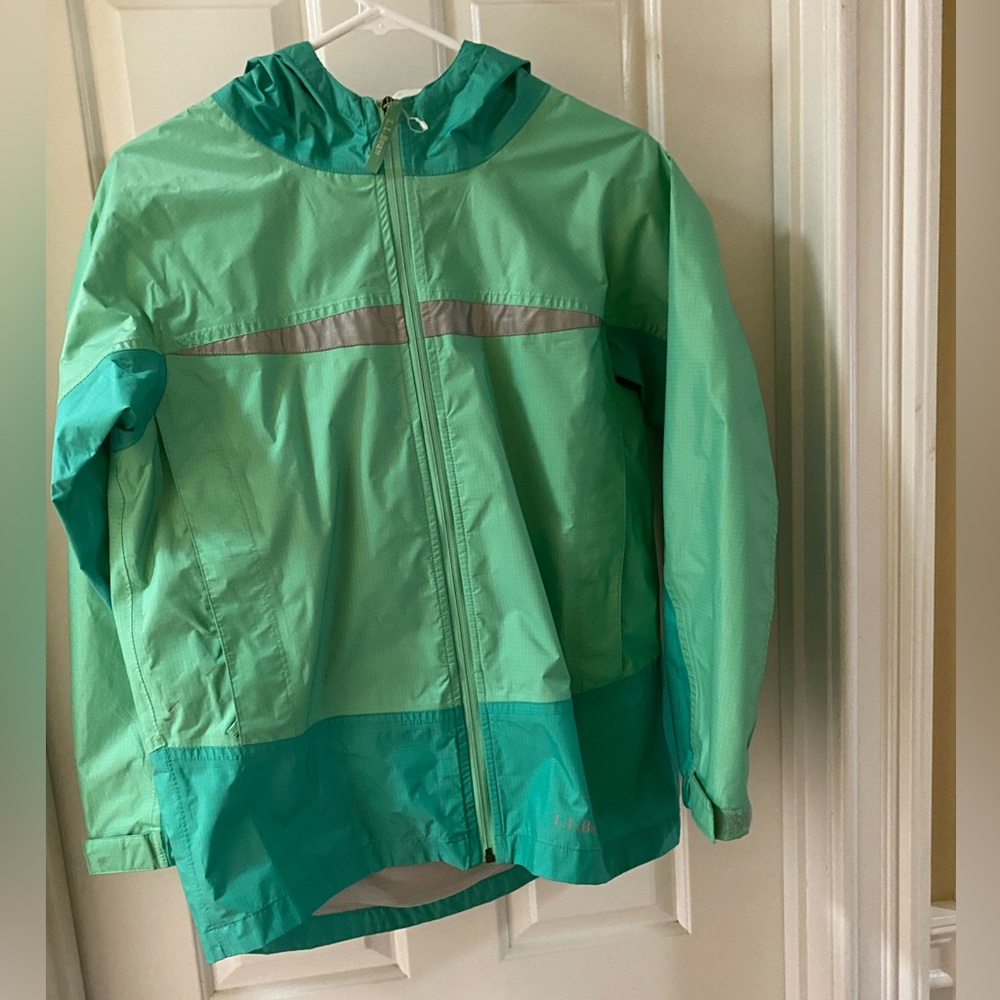 LL Bean Green Rain Jacket XL